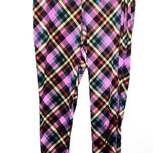 Betsey Johnson, torrid liquid rainbow plaid  leggings